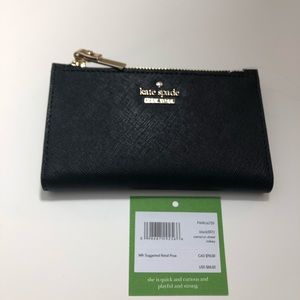 Kate Spade Black wallet Cameron Street Mikey
